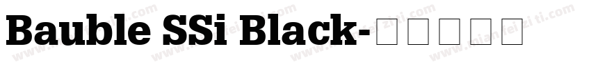 Bauble SSi Black字体转换